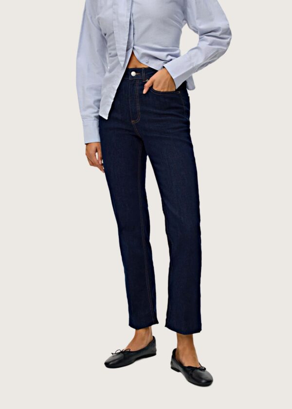 Vero Moda γυναικείο τζιν ALICE Mom High Rise Σκούρο Μπλε - Shop-Affair.gr