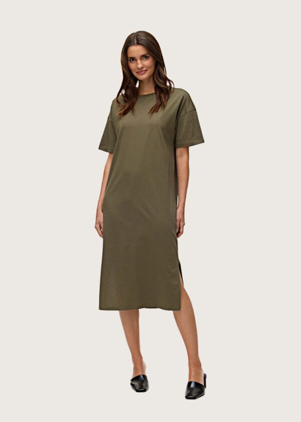 Vero Moda λαδί γυναικείο μακρύ φόρεμα Shop-Affair.gr