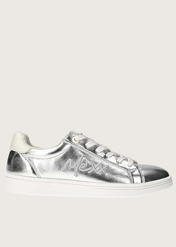 Mexx Γυναικεία Sneakers Glib Pepper Ασημί Μεταλλιζέ Shop-Affair.gr