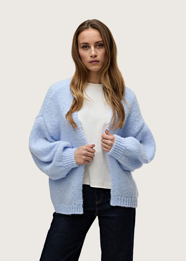 Vero Moda γυναικεία πλεκτή ζακέτα Monica baby blue Shop-Affair.gr