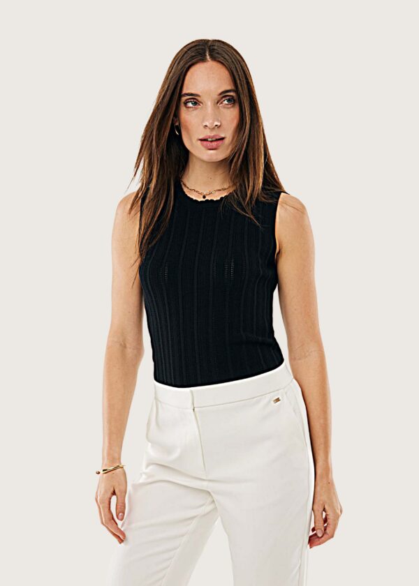 Mexx Γυναικεία Μπλούζα Lily Αμάνικη Μαύρη - Shop-Affair.gr