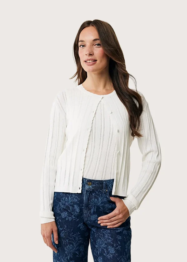 MEXX γυναικεία ζακέτα off white ajour Shop-Affair.gr