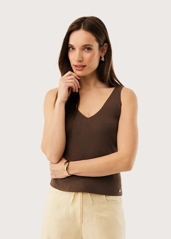 Mexx Lavender Rib Top Mid Brown Γυναικείο Shop-Affair.gr