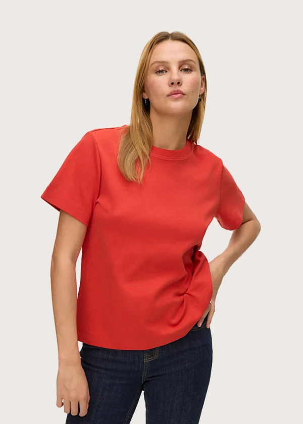Vero Moda γυναικείο t-shirt Awnaima Molten Lava Red Shop-Affair.gr