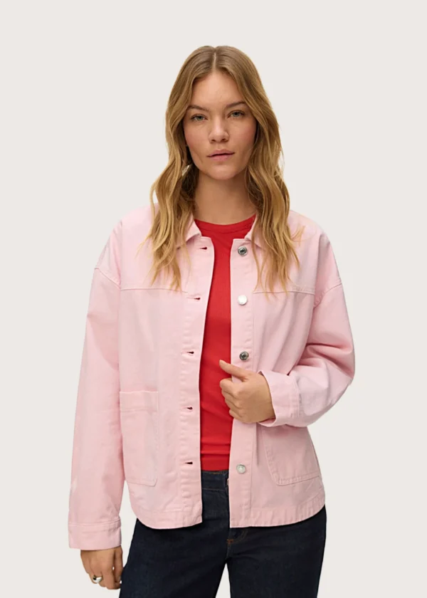 Vero Moda ροζ denim jacket γυναικείο Shop-Affair.gr
