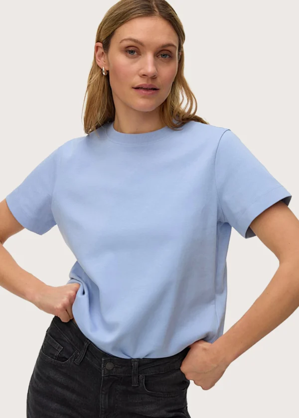 Vero Moda γυναικείο t-shirt Awnaima Brunnera Blue Shop-Affair.gr