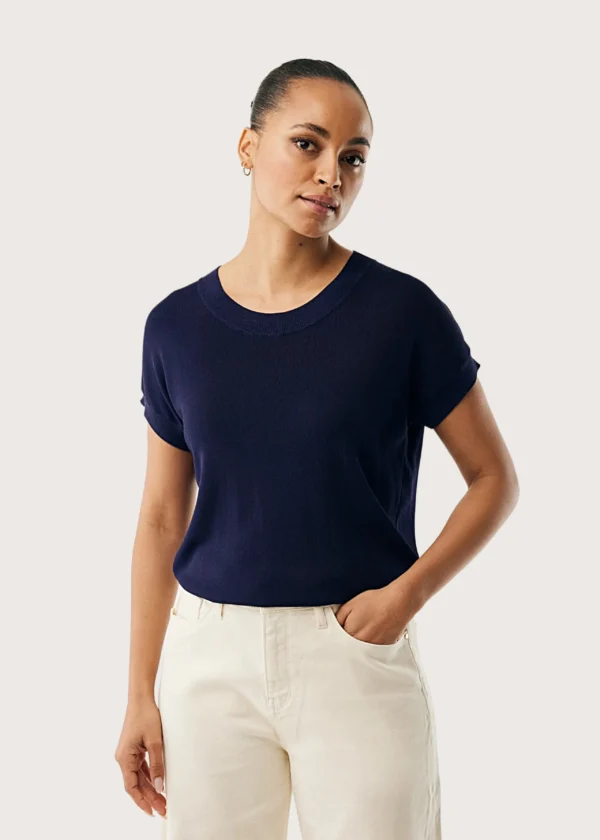 Mexx Knitted Γυναικεία μπλούζα σε Σκούρο Μπλε χρώμα /