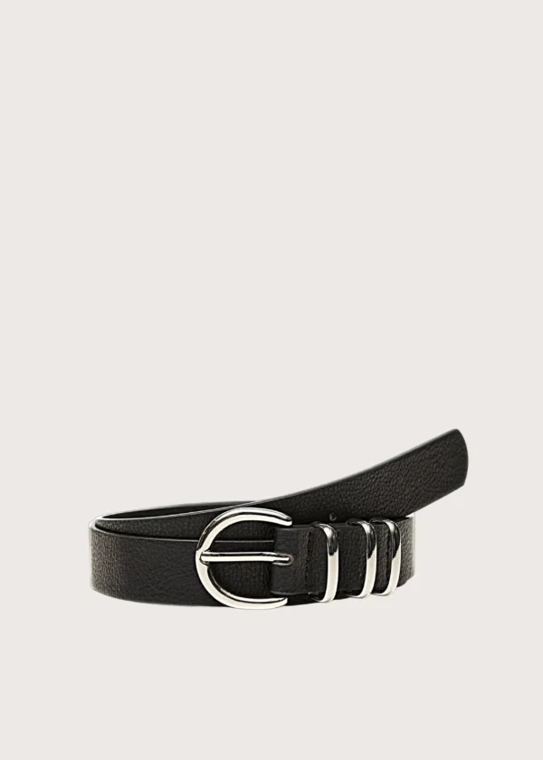 Vero Moda γυναικεία ζώνη Svea σε μαύρο χρώμα με κομψή μεταλλική πόρπη Shop-Affair.gr